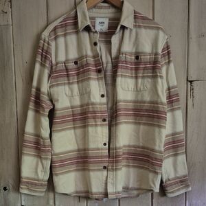 Katin Cream and Maroon Jacket with Striped Design